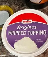 Mängden socker i Original whipped topping