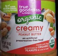 Mängden socker i Creamy peanut butter