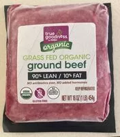 Mängden socker i True Goodness organic ground beef