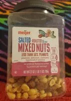 Mängden socker i Salted roasted with sea salt peanuts