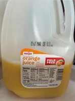 Mängden socker i 100% Pure Orange Juice