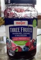 Mängden socker i Three fruits blueberry