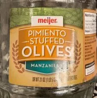 Mängden socker i Pimento stuffed olives