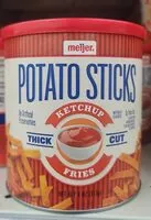 Mängden socker i Potato sticks