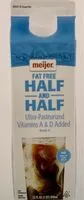 Mängden socker i Fat free half & half