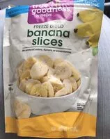 Mängden socker i Goodness meijer freeze dried banana slices