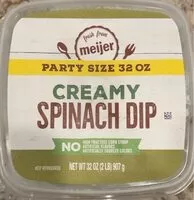 Mängden socker i Creamy Spinach Dip