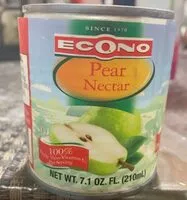 Mängden socker i Pear Nectar