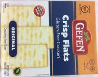 Mängden socker i Crisp flats glutenfree crackers original kosher for passover