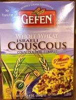 Mängden socker i Whole wheat israeli couscous