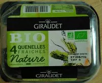 Mängden socker i 4 Quenelles fraiches bio - Giraudet