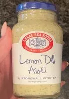 Mängden socker i Legal sea foods lemon dill aioli
