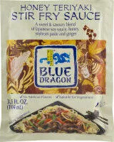 Mängden socker i Honey teriyaki stir fry sauce sachet