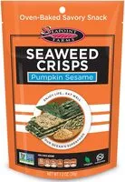 Mängden socker i Seaweed crisps, pumpkin sesame