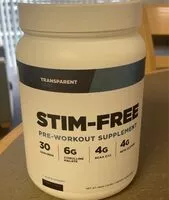 Mängden socker i Stim-Free Pre-workout supplement