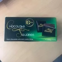 Mängden socker i Chocolate squares menthe