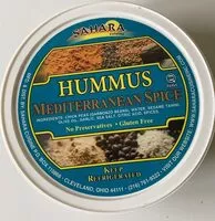 Mängden socker i Hummus Mediterranean spice