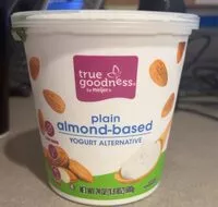 Mängden socker i Plain almond based yogurt