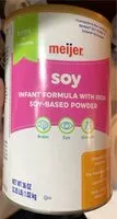 Mängden socker i Meijer soy formula
