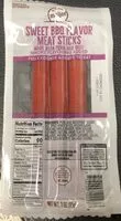 Mängden socker i Sweet bbq flavor meat sticks