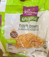 Mängden socker i True goodness organic hash brown shredded potatoes