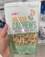 Mängden socker i Unsalted cashews