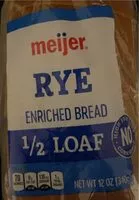 Mängden socker i rye enruched bread 1/2 loaf