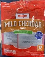 Mängden socker i Mild cheddar thick cut cheese