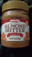 Mängden socker i Almond butter creamy, almond butter