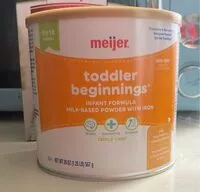 Mängden socker i toddler beginnings infant formula