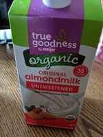 Mängden socker i Unsweetened almond milk