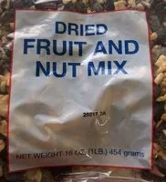 Mängden socker i Dried fruit and nut mix