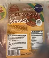Mängden socker i Pork sausage