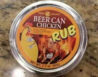 Mängden socker i Beer can chicken rub