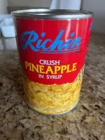 Mängden socker i Crush pineapple in syrup