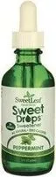 Mängden socker i Sweet leaf liq stevia peppermnt flav fz