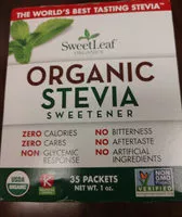 Mängden socker i Organic Stevia Sweetener