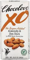 Mängden socker i Almonds and sea salt