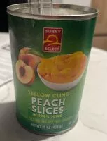 Mängden socker i Yellow cling peaches in 100% juice