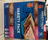 Mängden socker i Variety pack toaster pastries