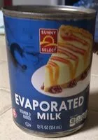 Mängden socker i Evaporated milk