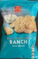 Mängden socker i Ranch rice crisps