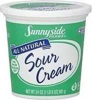 Mängden socker i Natural Sour Cream