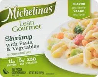 Mängden socker i Lean gourmet shrimp with pasta & vegetables