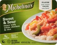 Mängden socker i Sweet & sour chicken with rice