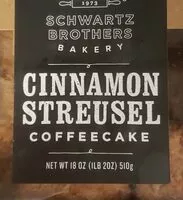 Mängden socker i Cinnamon Streusel Coffeecake