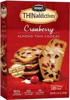 Mängden socker i Thin addictives cranberry almond thins