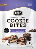 Mängden socker i Nonni's dark chocolate roasted almond cookie bites