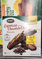 Mängden socker i Espresso chocolate chip biscotti