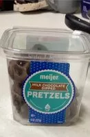 Mängden socker i Milk chocolate dipped pretzels